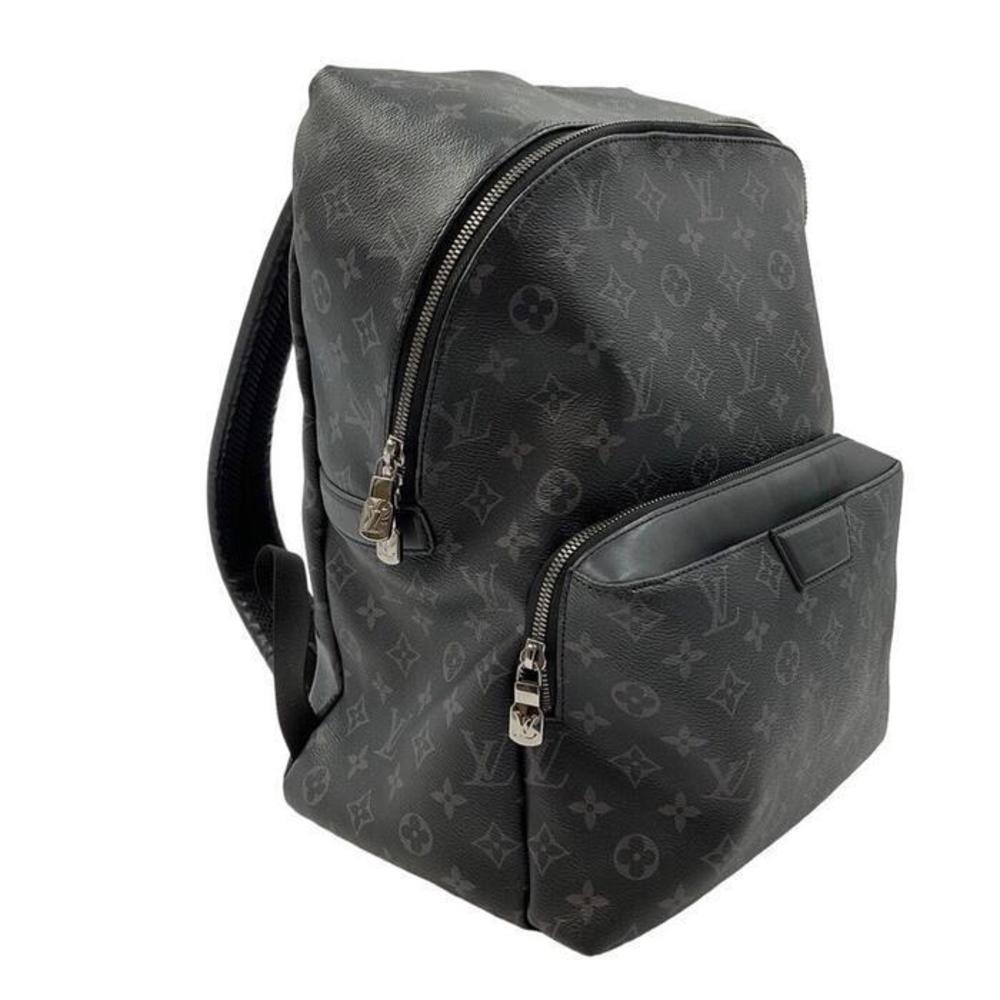 Louis Vuitton Leather Backpack Gray Eclipse Black… - image 8